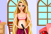game Pregnant Rapunzel Room Cleaning
