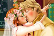 game Anna and Kristoff Wedding Kiss