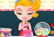 game Baby Barbie Candyshop Slacking