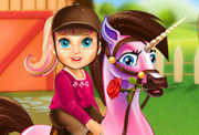 game Baby Barbie Pony Caring