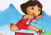 game Baby Dora Running Dress Up