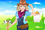 game Barbie Farmer Princess Dressup