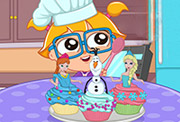 game Cutezee‘s Cooking Academy Elsa Cupcakes