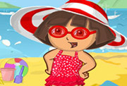game Dora Beach Dress Up