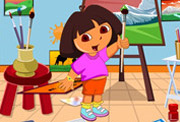 game Dora Drawing Room Cleaning
