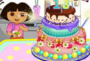 game Dora Make Cake