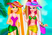 game Elsa and Rapunzel Swim Suits Fashion