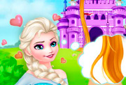 game Elsa Becomes Rapunzel