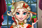 game Elsa Christmas Real Haircuts