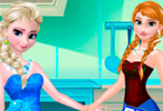 game Frozen Sisters Cooking Cakes