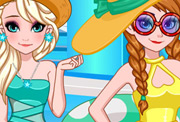 game Frozen Sisters Pool Party