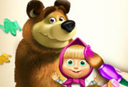 game Masha and the Bear Coloring Book
