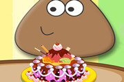 game POU CHOCOLATE CAKE