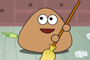 game Pou Clean Room