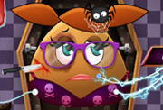 game Pou Girl Halloween Emergency