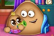 game Pou Has a Baby