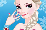 game Queen Elsa Nail Designs