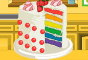 game Rainbow Clown Cake