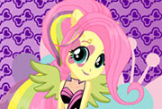 game Rainbow Rocks Fluttershy Dress Up