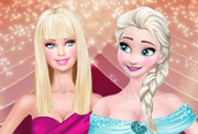 game Super models Elsa and Barbie